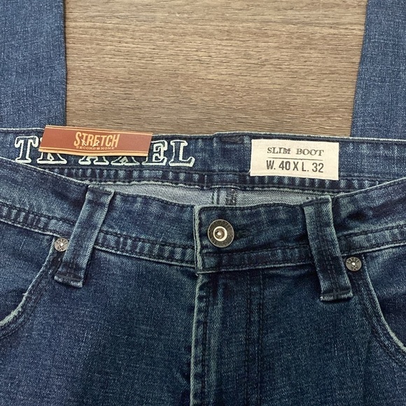 NWT TK AXEL Slim Boot Medium Wash Mens Jeans | 40x32 - Picture 3 of 11